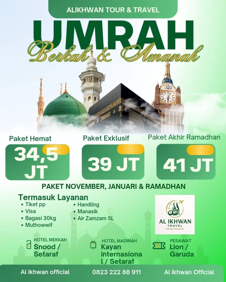 paket umroh kendari murah berkah amanah